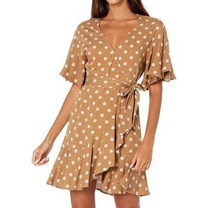 BB Dakota ButterScotch Ruffle Wrap Dress